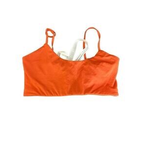 Mistress Rocks Sz XS Orange Satin Bralette Crop Top Strappy NWT Revolve Sexy